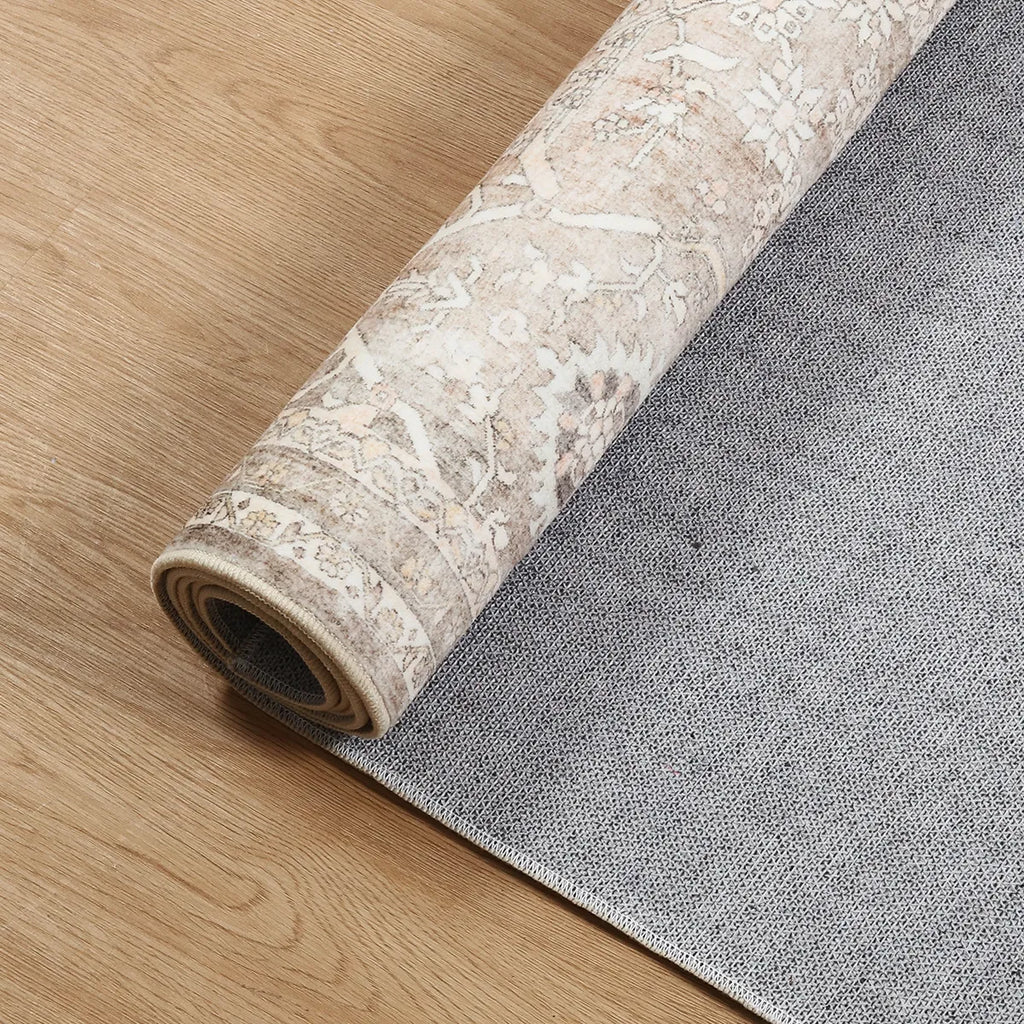 Velora Washable Vintage Sand Beige Rug