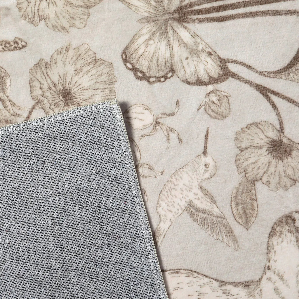 Dorval Washable Vintage Woodland Beige Rug