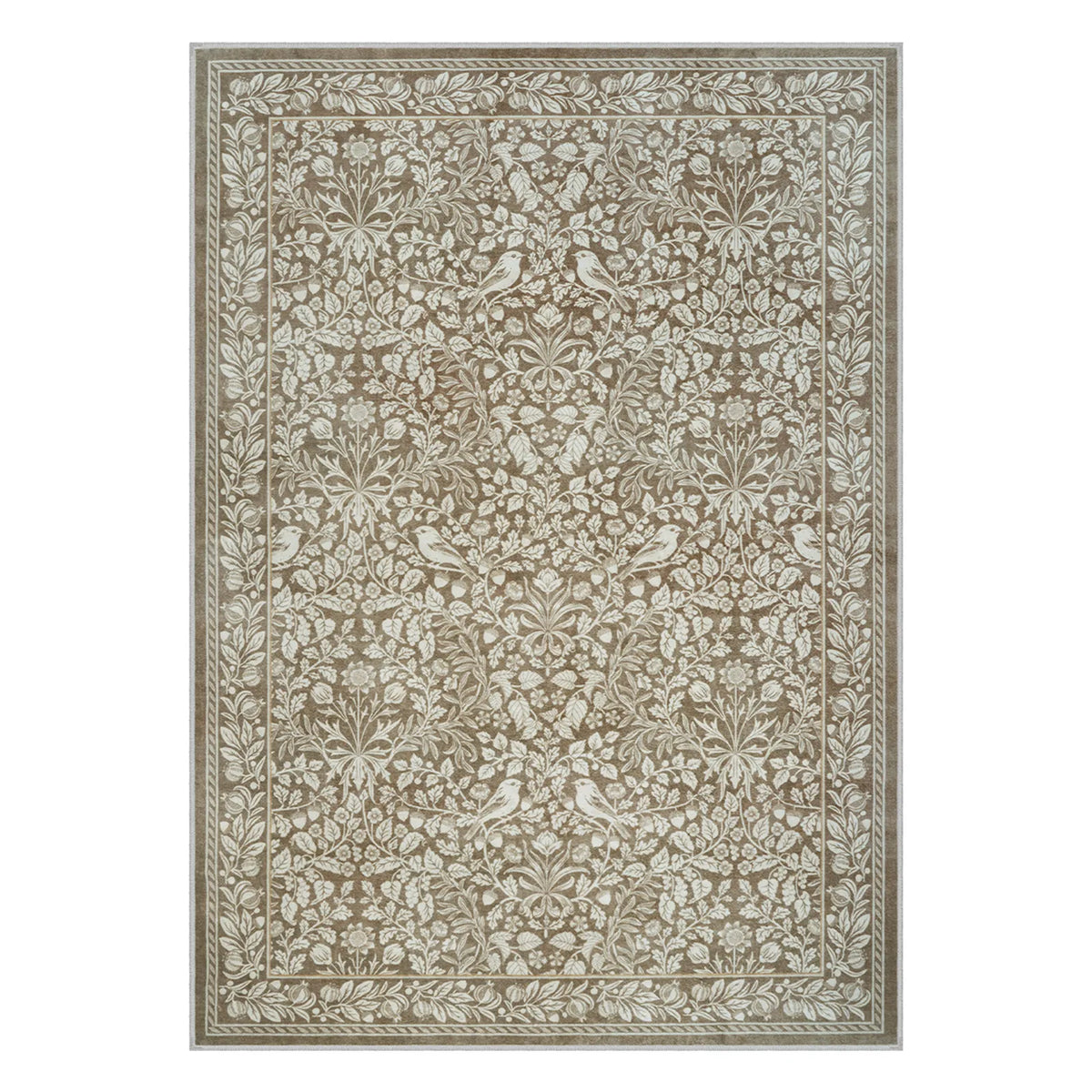 Mirage Washable Maximalism Vintage Blossom Beige Rug
