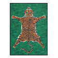 Totem Washable Aesthetic Tiger Green Rug